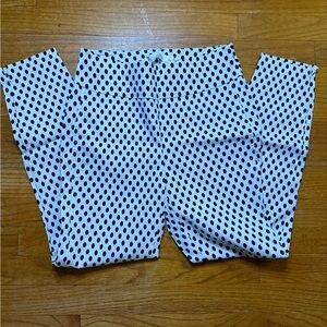 Stylish Black and White Polka Dot Women’s Pants